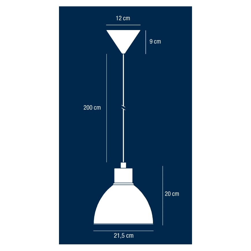 Nordlux - Luster na lanku POP 1xE27/40W/230V čierna/zlatá