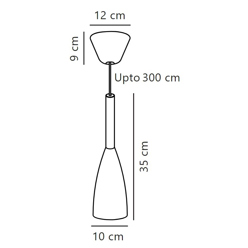 Nordlux - Luster na lanku PURE 1xE27/40W/230V pr. 10 cm čierna/orech