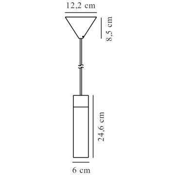 Nordlux - Luster na lanku TILO 1xGU10/15W/230V čierna