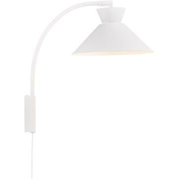 Nordlux - Nástenná lampa DIAL 1xE27/40W/230V biela