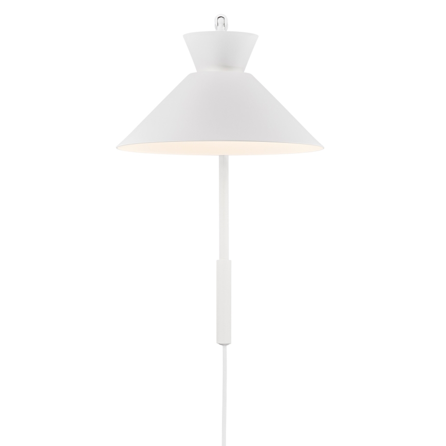 Nordlux - Nástenná lampa DIAL 1xE27/40W/230V biela