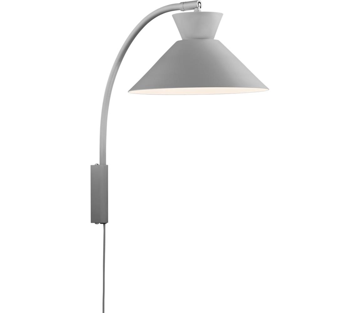 Nordlux Nordlux - Nástenná lampa DIAL 1xE27/40W/230V šedá 