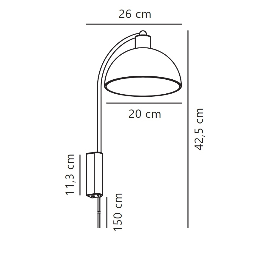 Nordlux - Nástenná lampa ELLEN 1xE14/40W/230V biela