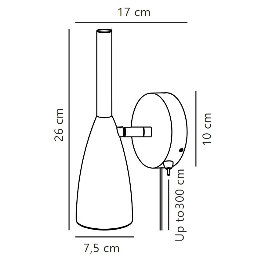 Nordlux - Nástenné bodové svietidlo PURE 1xGU10/8W/230V šedá