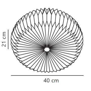 Nordlux - Nástenné svietidlo BELLOY 2xE27/25W/230V pr. 40 cm