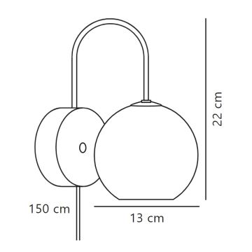 Nordlux - Nástenné svietidlo FRANCA 1xE14/40W/230V