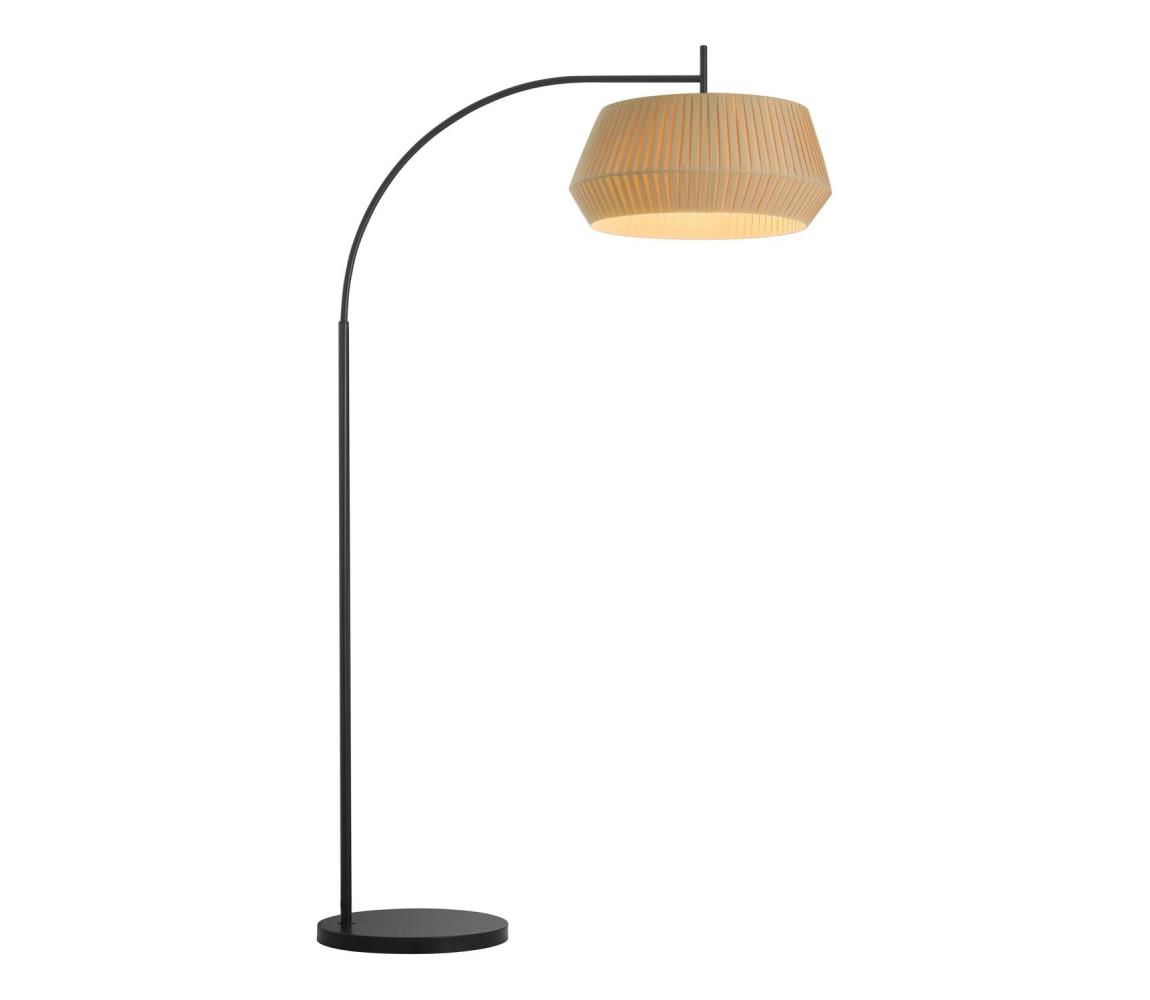 Nordlux Nordlux - Stojacia lampa DICTE 1xE27/60W/230V čierna/béžová 