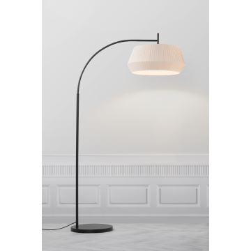 Nordlux - Stojacia lampa DICTE 1xE27/60W/230V čierna/béžová