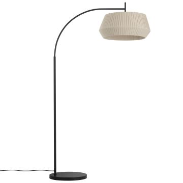 Nordlux - Stojacia lampa DICTE 1xE27/60W/230V čierna/béžová