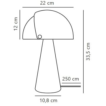 Nordlux - Stolná lampa ALIGN 1xE27/25W/230V béžová