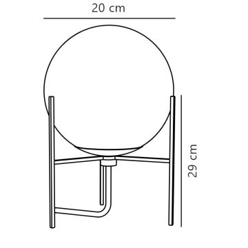 Nordlux - Stolná lampa ALTON 1xE14/15W/230V