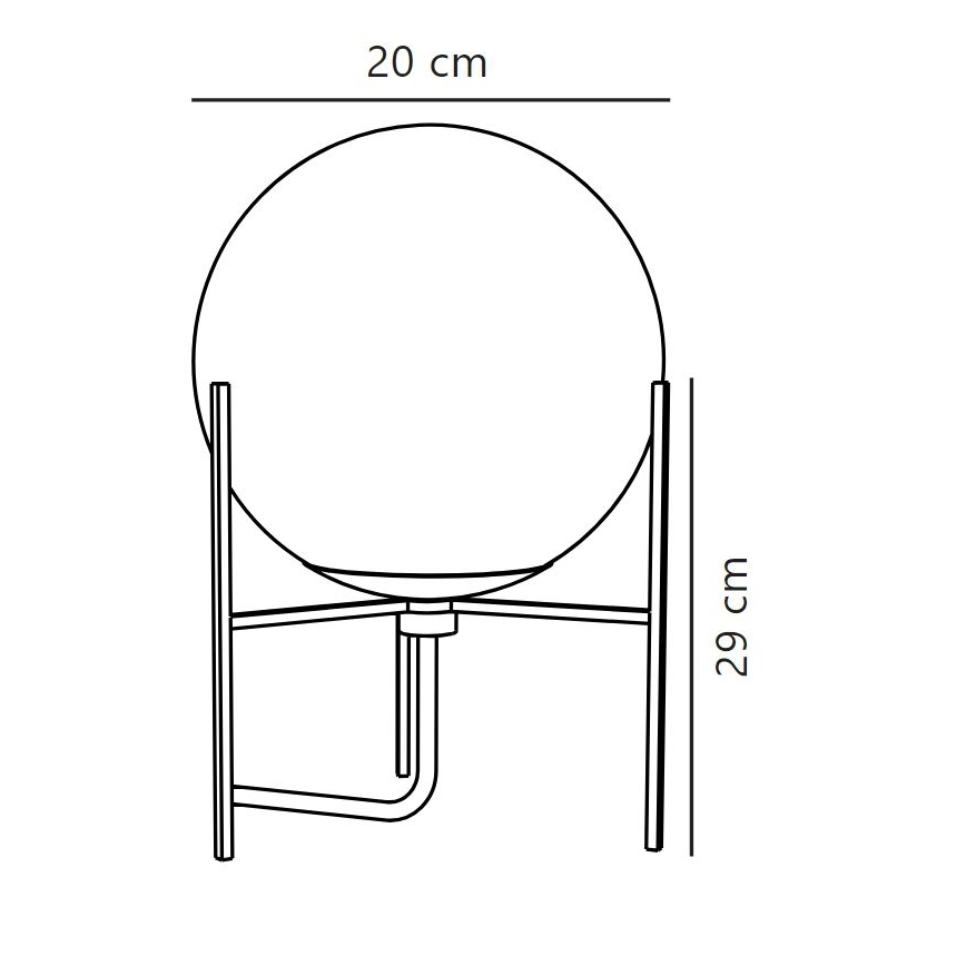 Nordlux - Stolná lampa ALTON 1xE14/15W/230V