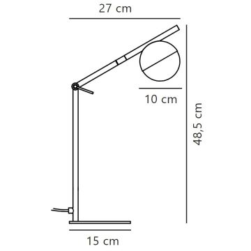 Nordlux - Stolná lampa CONTINA 1xG9/5W/230V čierna