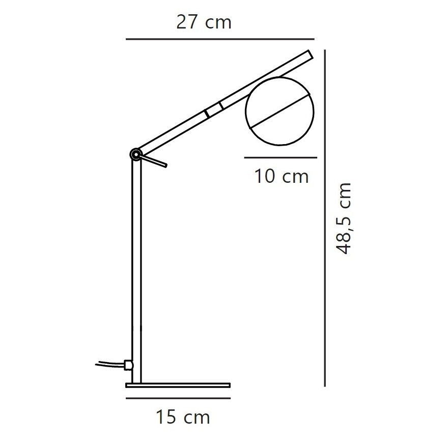 Nordlux - Stolná lampa CONTINA 1xG9/5W/230V čierna