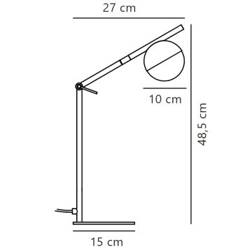 Nordlux - Stolná lampa CONTINA 1xG9/5W/230V mosadz