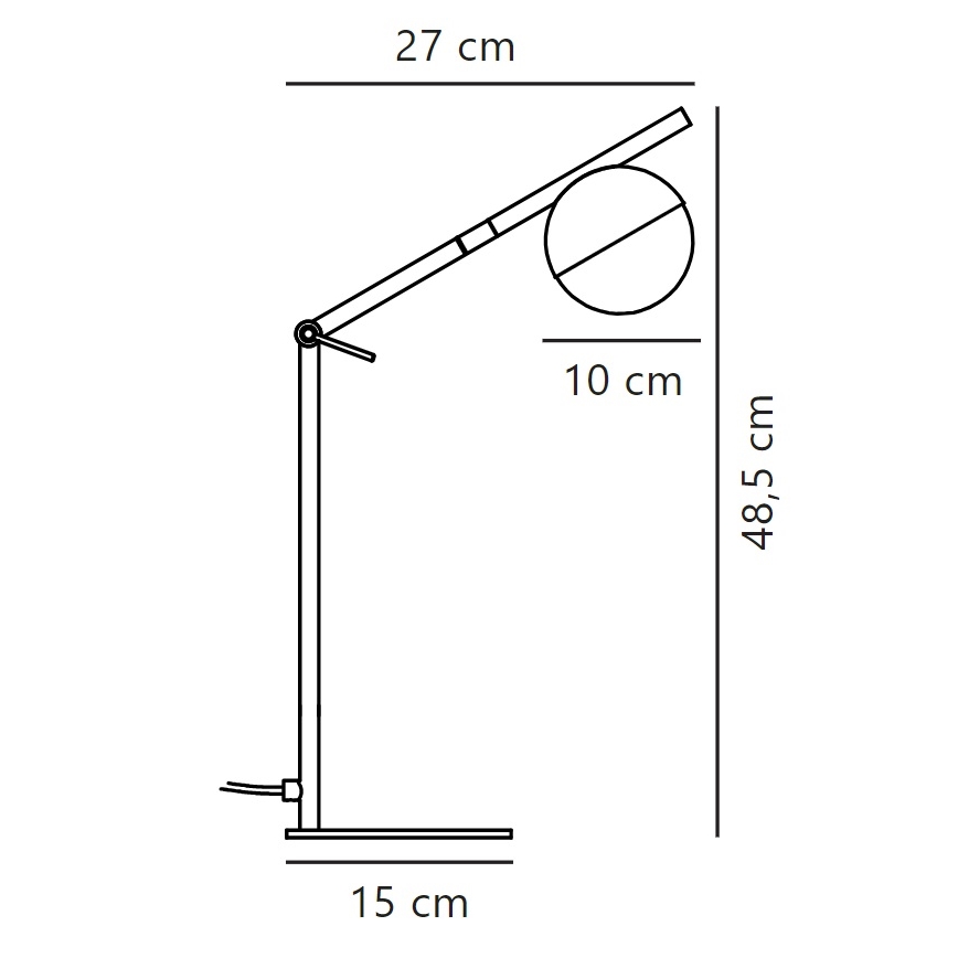 Nordlux - Stolná lampa CONTINA 1xG9/5W/230V mosadz