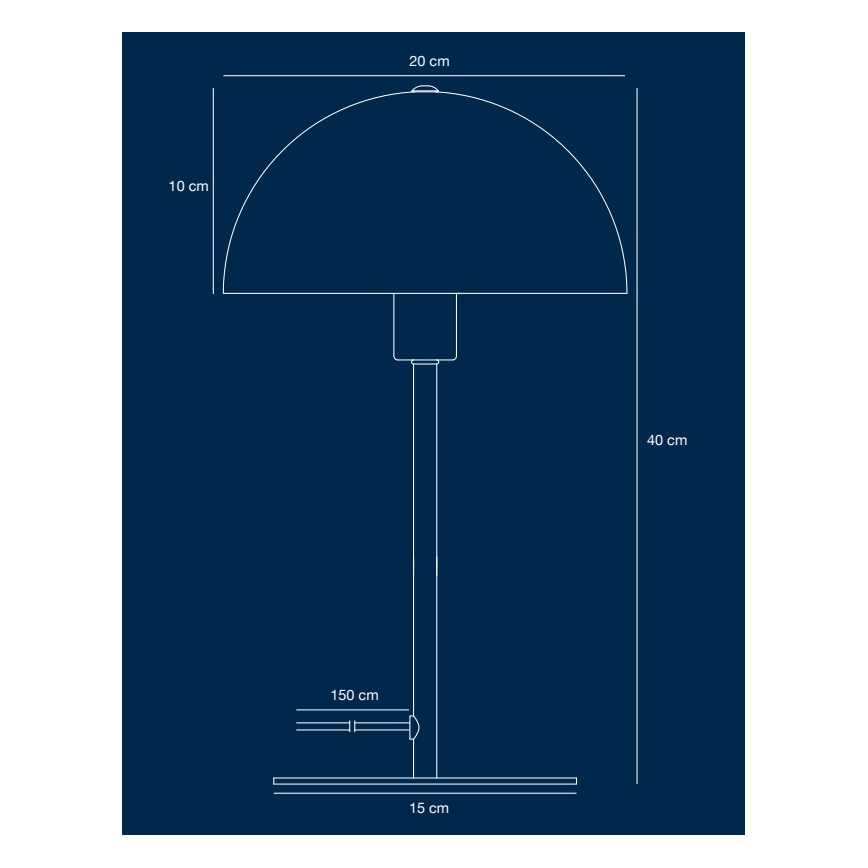 Nordlux - Stolná lampa ELLEN 1xE14/40W/230V zlatá/čierna