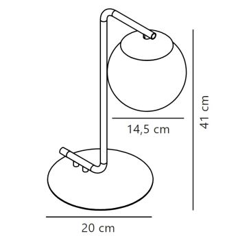 Nordlux - Stolná lampa GRANT 1xE14/40W/230V čierna