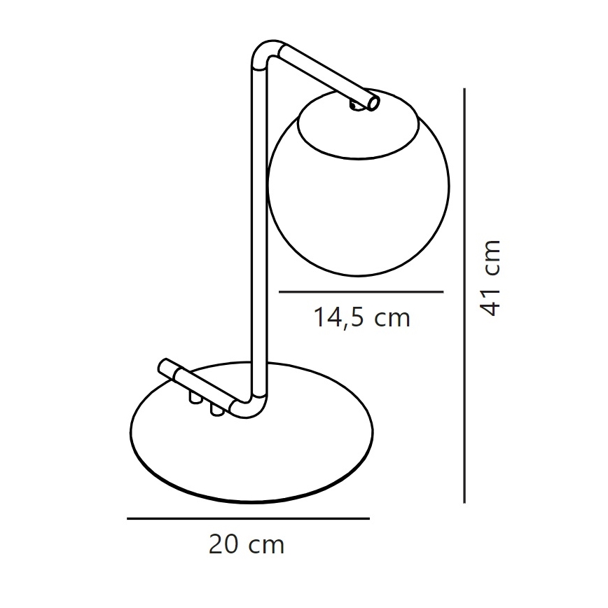 Nordlux - Stolná lampa GRANT 1xE14/40W/230V čierna