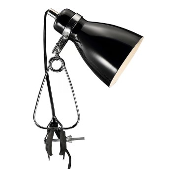 Nordlux - Stolná lampa s klipom CYCLONE 1xE14/15W/230V čierna