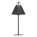 Nordlux - Stolná lampa STRAP 1xE27/40W/230V čierna