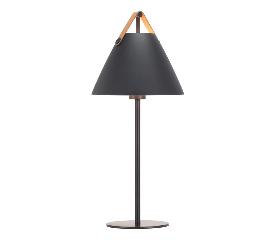 DFTP by Nordlux Nordlux - Stolná lampa STRAP 1xE27/40W/230V čierna 