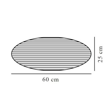 Nordlux - Tienidlo VILLO E27 pr. 60 cm hnedá