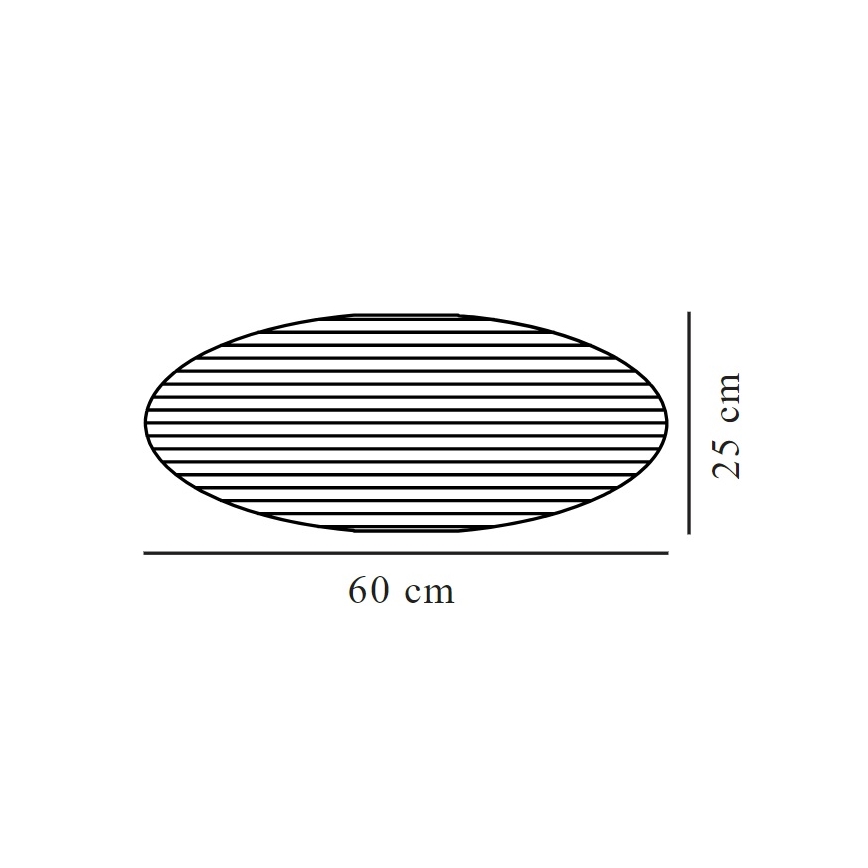 Nordlux - Tienidlo VILLO E27 pr. 60 cm hnedá