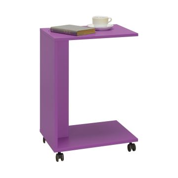 Odkladací stolík 65x35 cm fialová