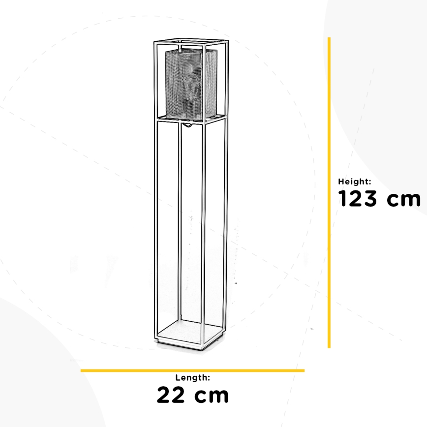 ONLI - Stojacia lampa MALIK 1xE27/22W/230V zlatá/čierna