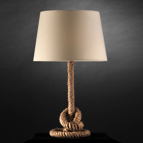 ONLI - Stolná lampa CORDA 1xE27/22W/230V 50 cm béžová