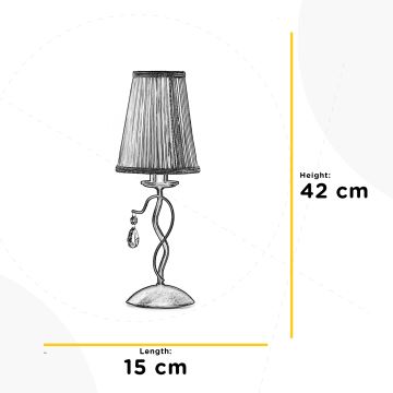 ONLI - Stolná lampa DELIA 1xE14/6W/230V 42 cm
