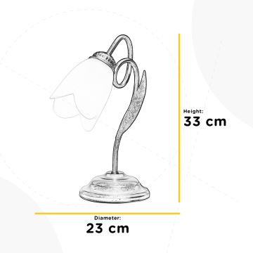 ONLI - Stolná lampa DOPPIO GIRO 1xE14/6W/230V bronzová