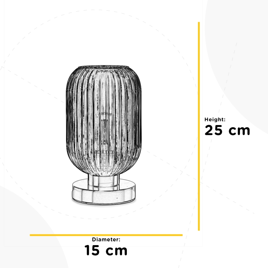 ONLI - Stolná lampa DOROTY 1xE27/22W/230V modrá/zlatá