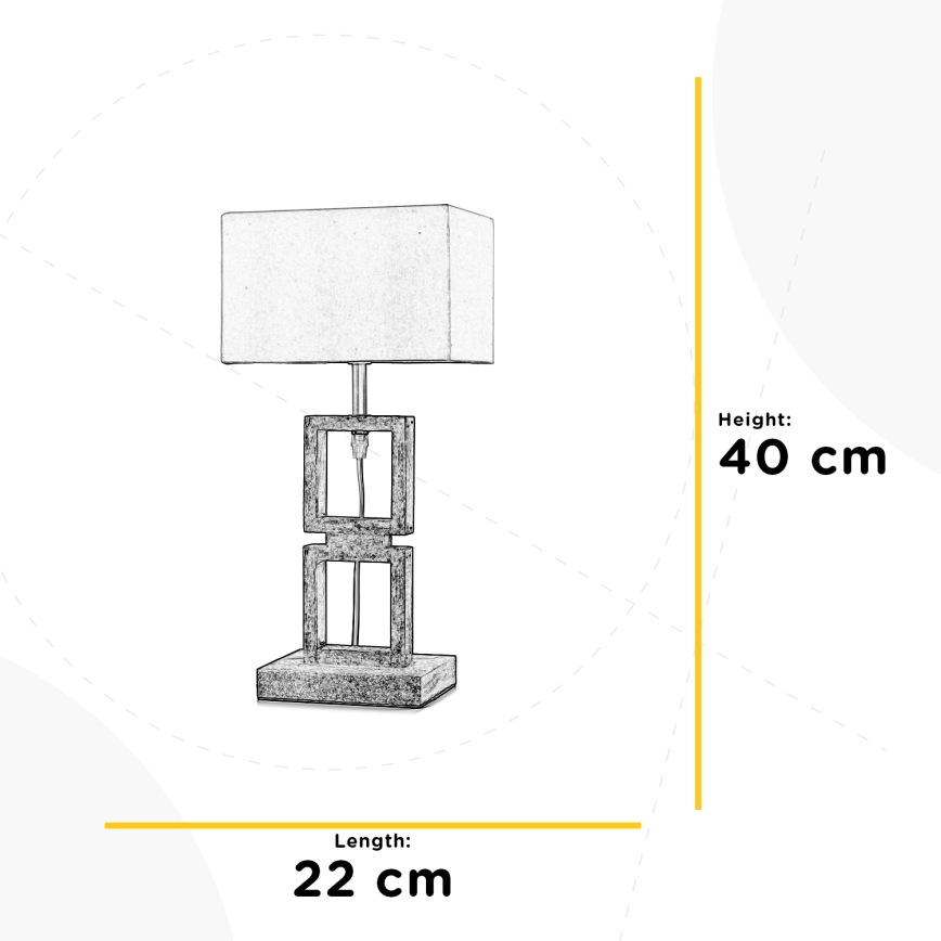 ONLI - Stolná lampa KISAR 1xE27/22W/230V