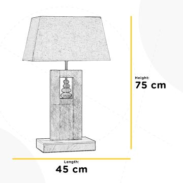 ONLI - Stolná lampa MIRIEL 1xE27/22W/230V 75 cm