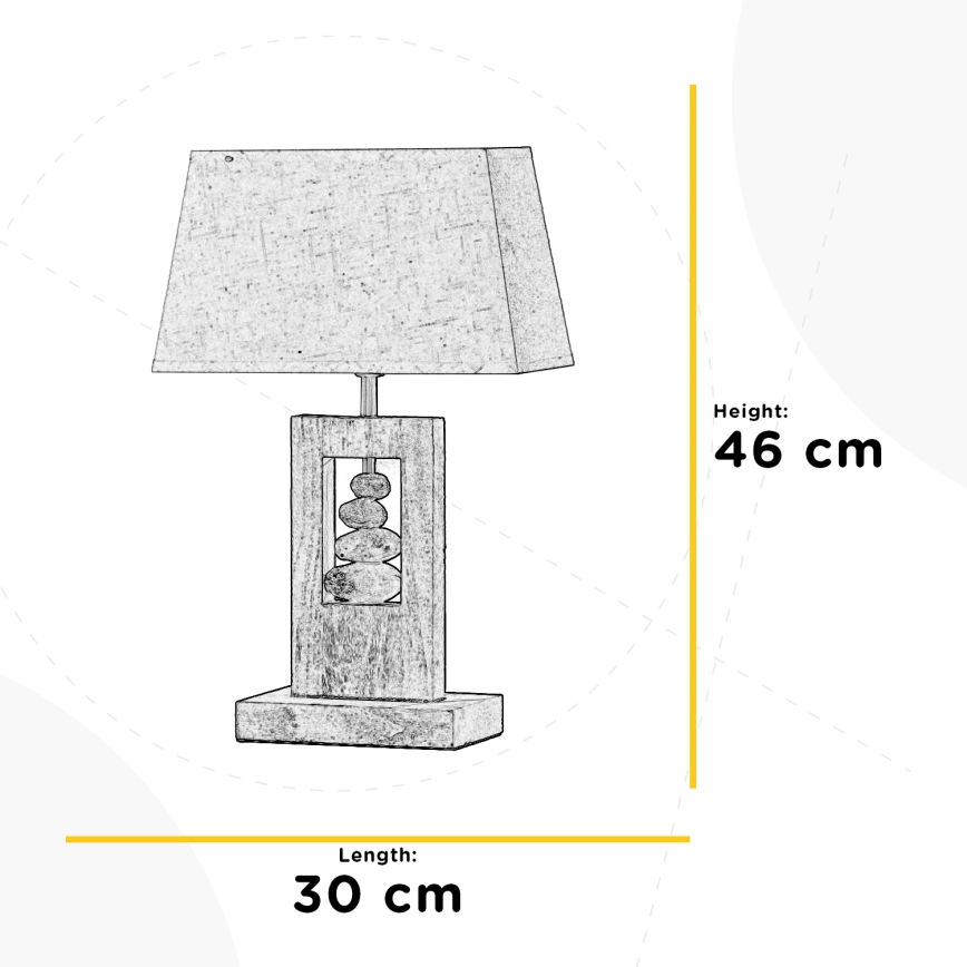 ONLI - Stolná lampa MIRIEL 1xE27/22W/230V