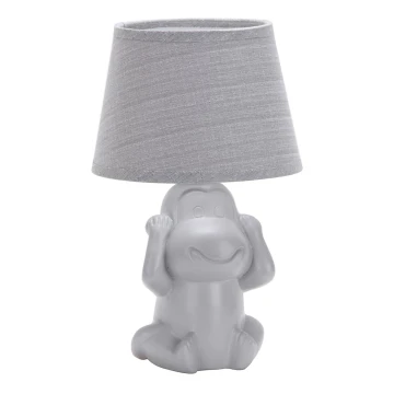 ONLI - Stolná lampa MONKEY 1xE14/6W/230V šedá