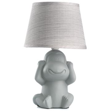 ONLI - Stolná lampa MONKEY 1xE14/6W/230V šedá