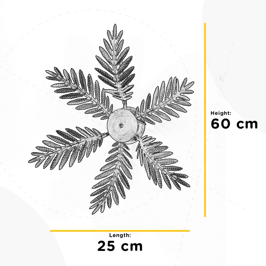 ONLI - Stropné svietidlo FELCE 3xE14/6W/230V bronzová