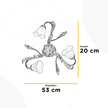 ONLI - Stropné svietidlo LUCREZIA 3xE14/6W/230V krémová