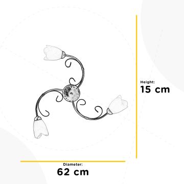 ONLI - Stropné svietidlo ODINO 3xE14/6W/230V