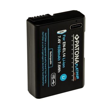 PATONA - Aku Nikon EN-EL14/EN-EL14A 1030mAh Li-Ion Platinum USB-C nabíjanie