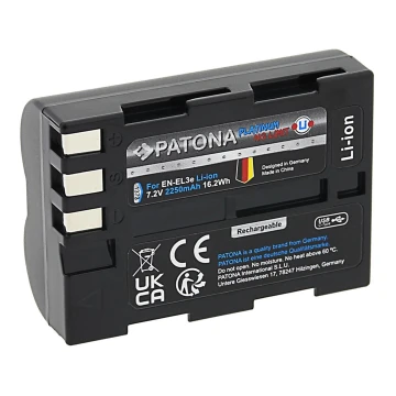 PATONA - Aku Nikon EN-EL3E 2250mAh Li-Ion Platinum USB-C nabíjanie