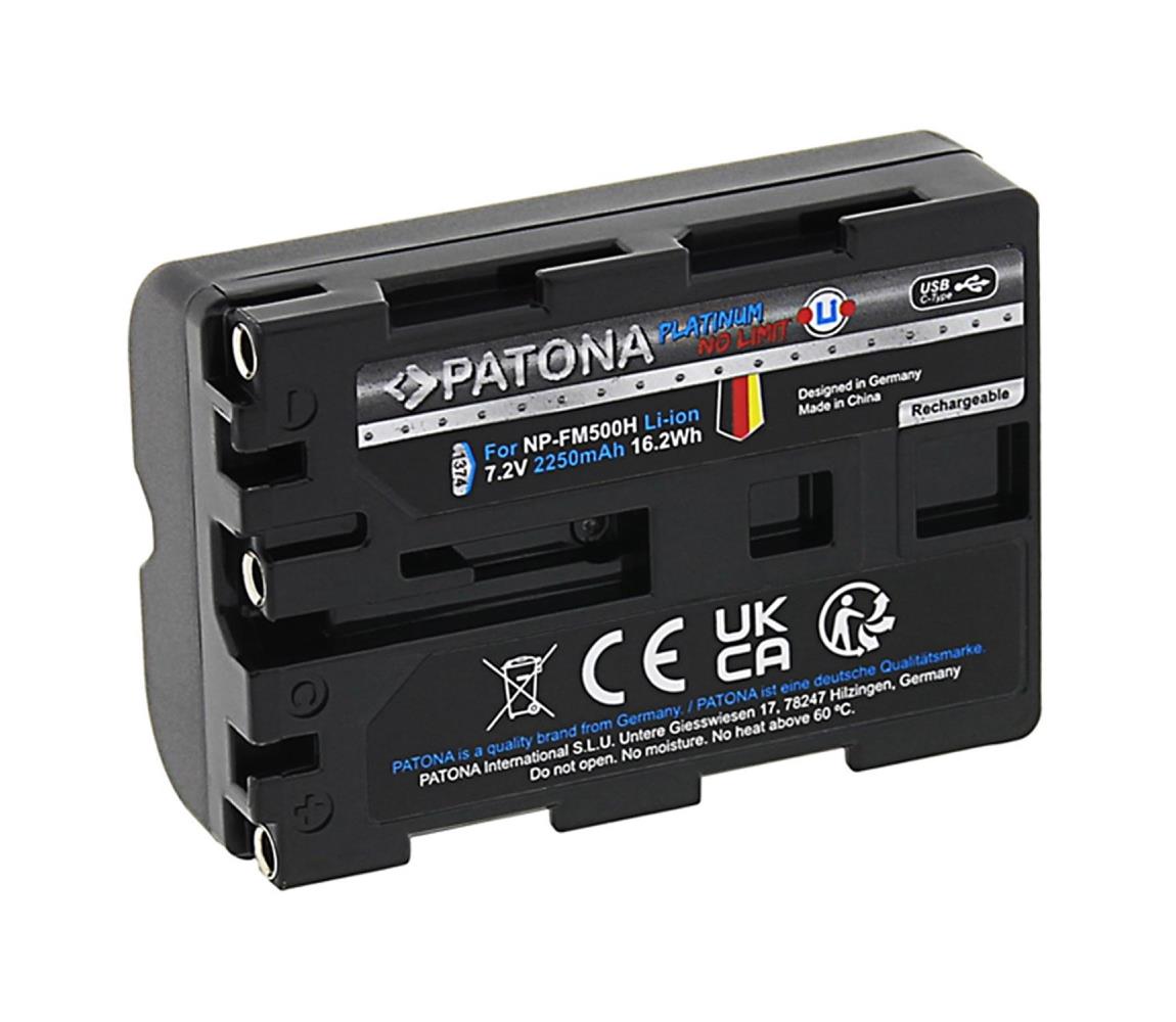 PATONA PATONA - Aku Sony NP-FM500H 2250mAh Li-Ion Platinum USB-C nabíjanie 