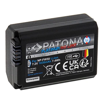 PATONA - Aku Sony NP-FW50 1030mAh Li-Ion Platinum USB-C nabíjanie