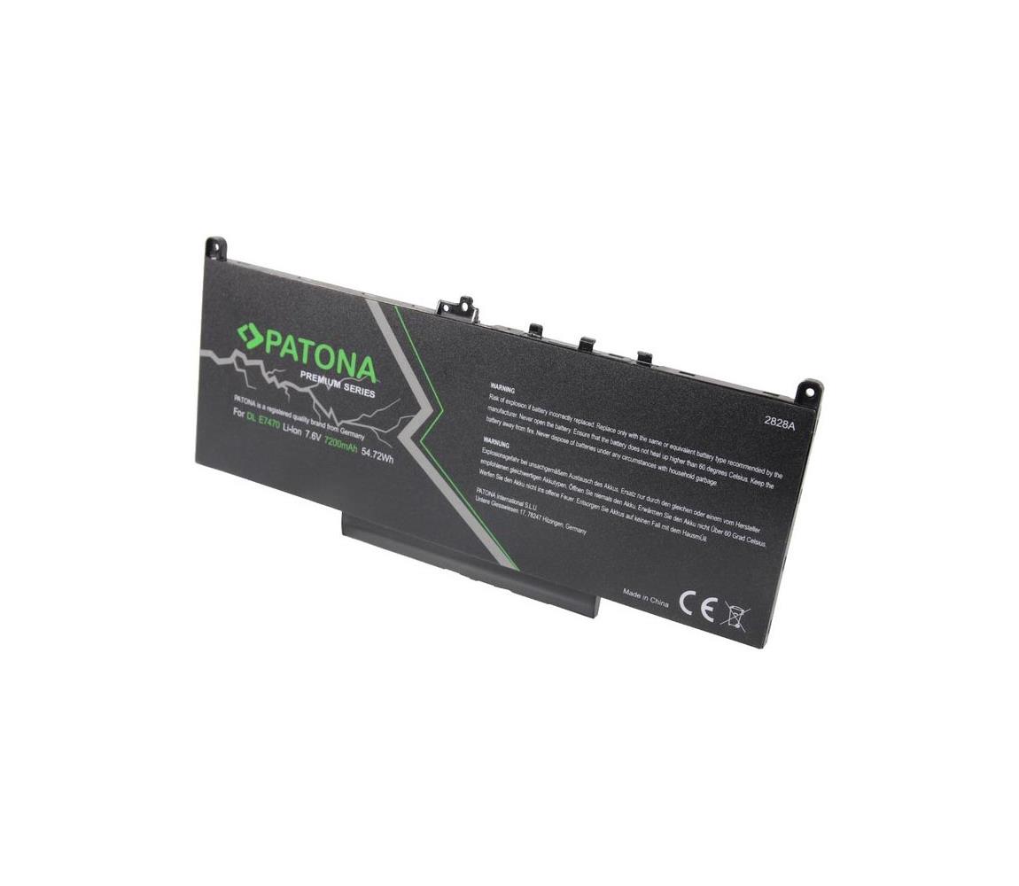 Obrázok PATONA pro Dell Latitude E7260/E7270/E7470 7200mAh Li-lon 7,6V Premium (PT2828)