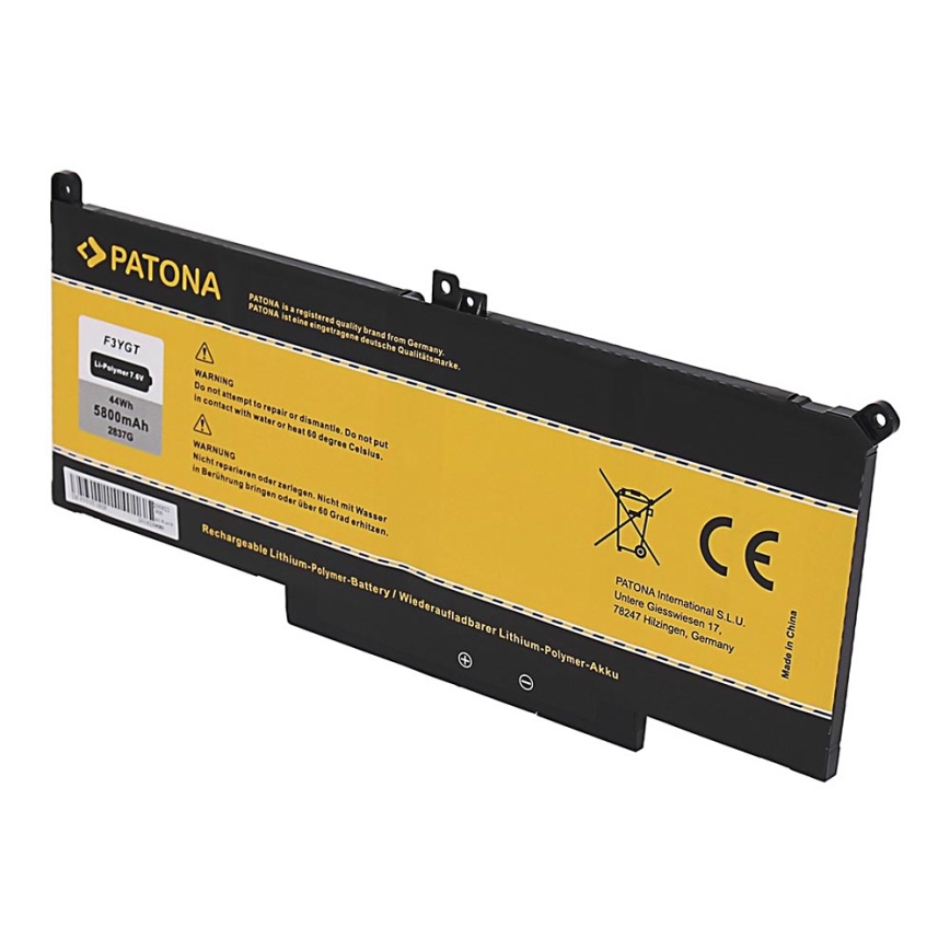 PATONA - Batéria DELL Latitude E7270/E7470 5800mAh Li-Pol 7,6V