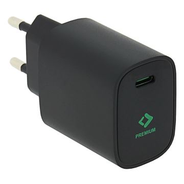 PATONA - Nabíjací adaptér USB-C Power delivery 20W/230V čierna