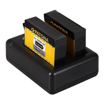 PATONA - Nabíjačka Dual GoPro Hero 4 USB + 2x batéria Aku 1160mAh